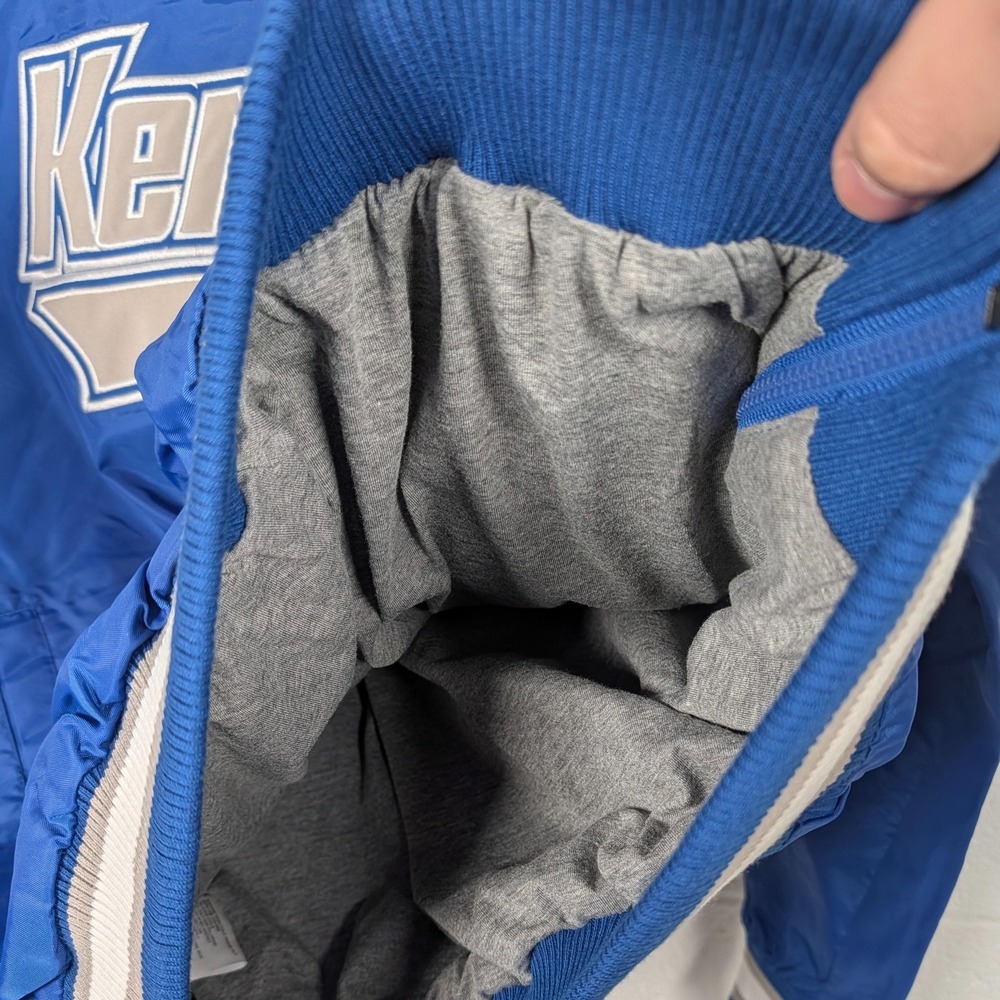 Kentucky Wildcats Jacket Mens XL Blue NCAA Basketball‎ Starter Pullover V Neck - Picture 10 of 14